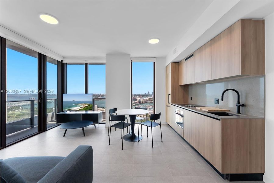 Furnished interior view inside a new home in , Miami (Image 4).