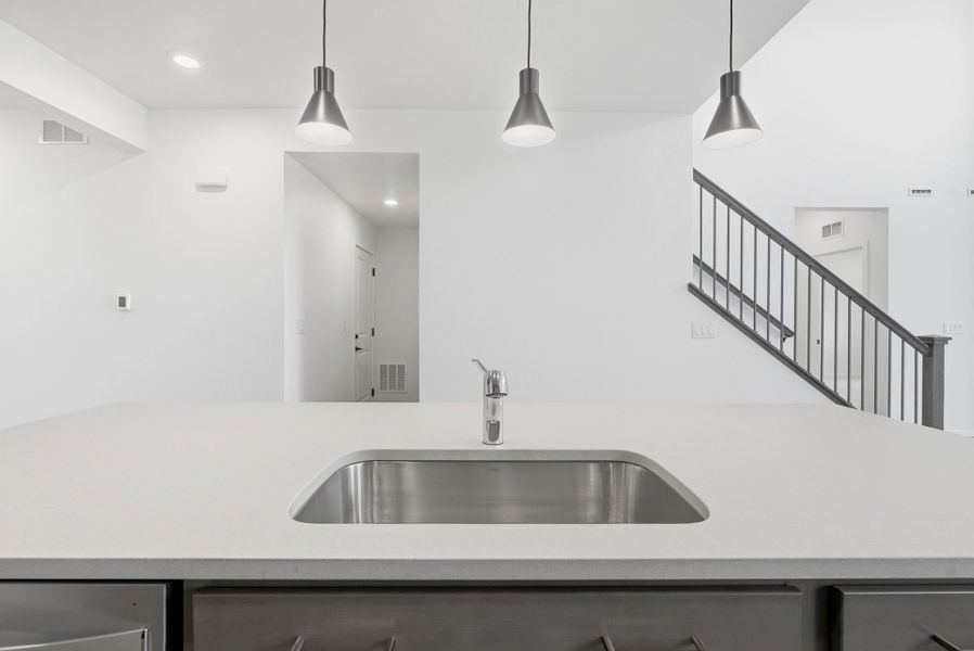 Close-up of interior finishes inside a home in Harvest Crossing, Aurora (Image 14).