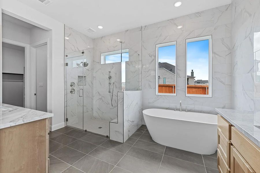 Furnished interior view inside a new home in Lariat - 80', Liberty Hill (Image 13).