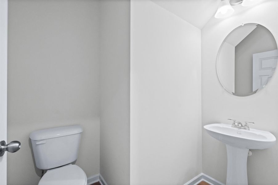 The Dove- Powder Bath. Home under construction, photo used for illustrative purposes only, colors and options will vary.