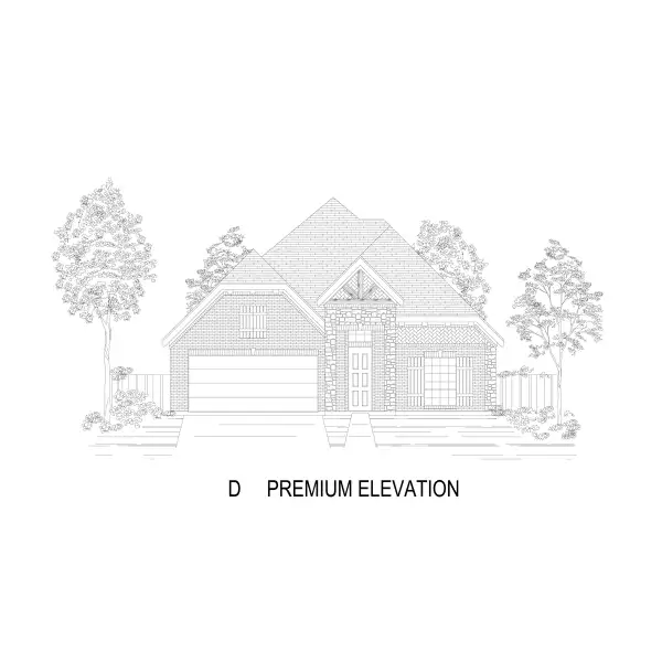Representative rendering of the exterior for the Woodford F by First Texas Homes (Image 14).