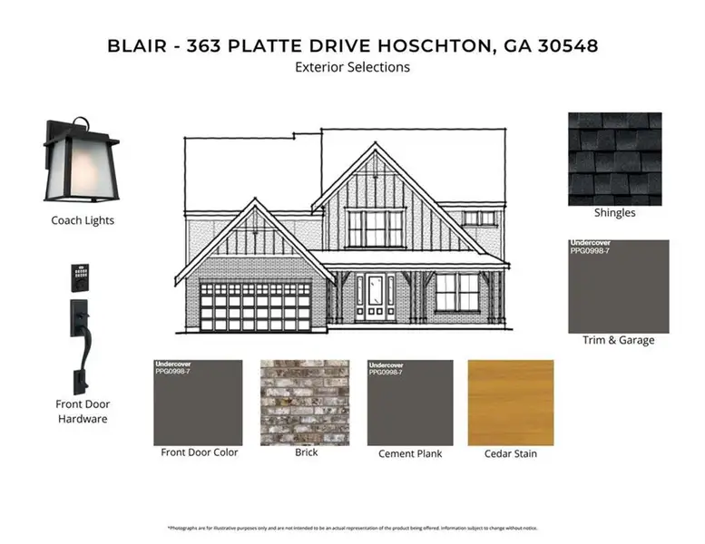 Sample of building materials used in homes in Twin Lakes, Hoschton (Image 2). Sample of building materials used in homes in Twin Lakes, Hoschton (Image 2).