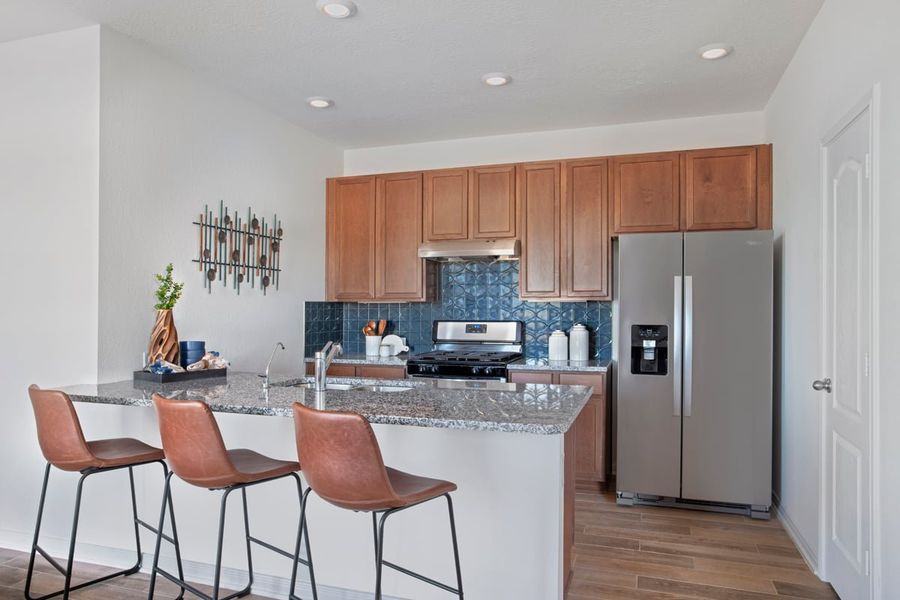Representative furnished interior of a home built from the 1360 Modeled by KB Home in Oakwood Trails, Tomball (Image 5).