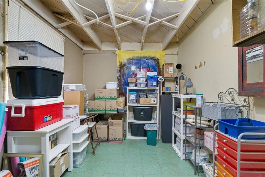 View of storage room View of storage room