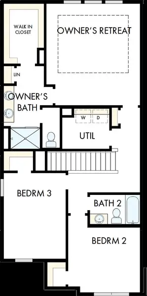 2D floor plan layout of this home in Grandview Terrace, Canton, GA (Image 3).