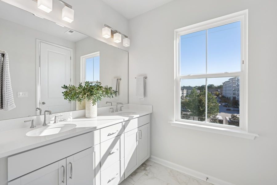 Furnished interior view inside a new home in Twinleaf Townes, Chapel Hill (Image 12).