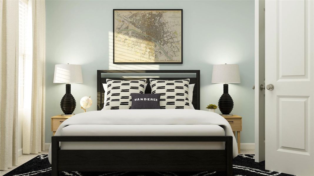 Furnished interior view inside a new home in Samara, League City (Image 7).