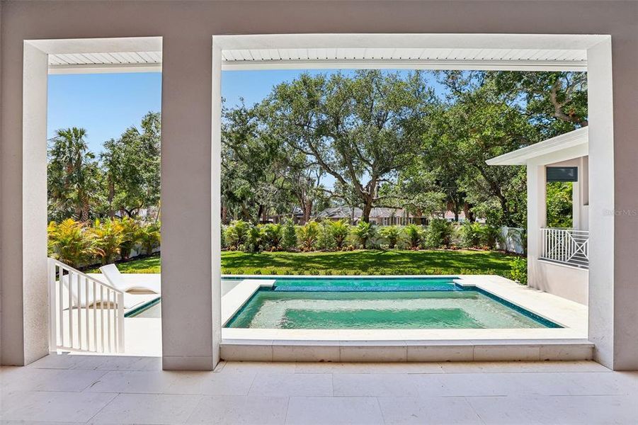 Exterior details and patio area of a home in , Tampa (Image 36).
