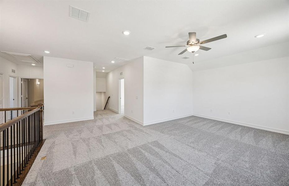 Game room on second floor Game room on second floor