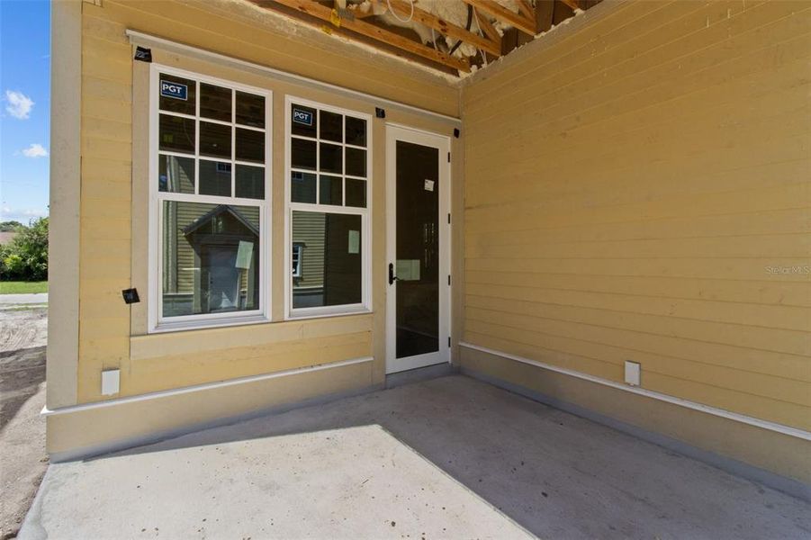 Back Porch of Home Back Porch of Home