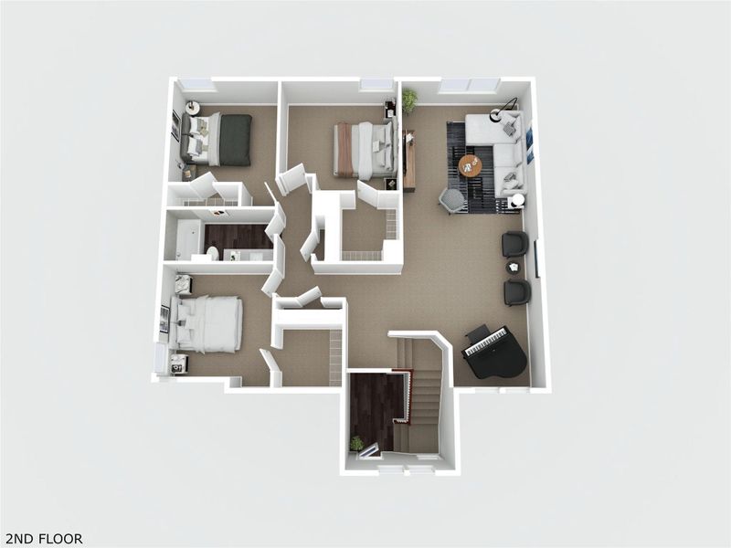 2D floor plan layout of this home in , College Station, TX (Image 5). 2D floor plan layout of this home in , College Station, TX (Image 5).