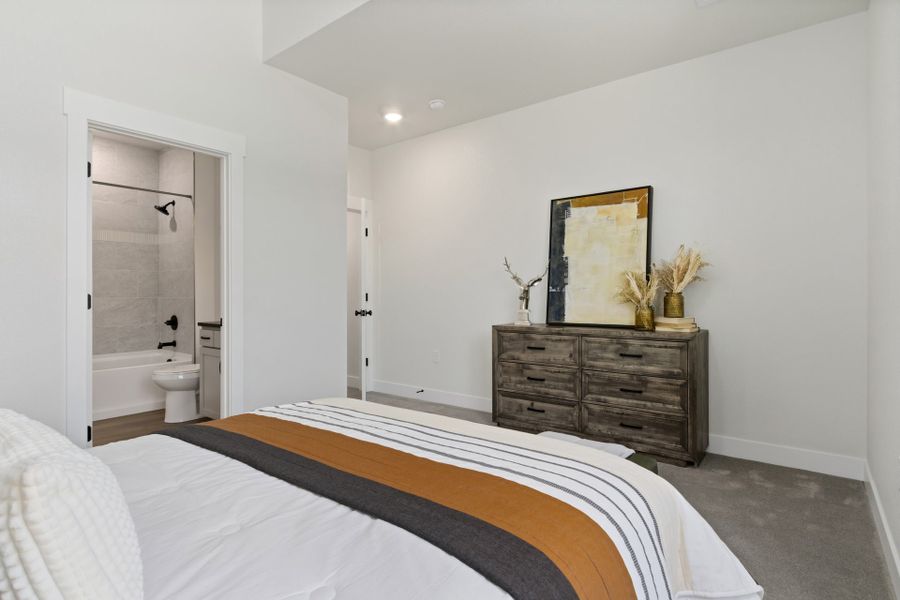 Representative furnished interior of a home built from the The Crestone by Landmark Homes in Northfield at Old Town, Fort Collins (Image 17).