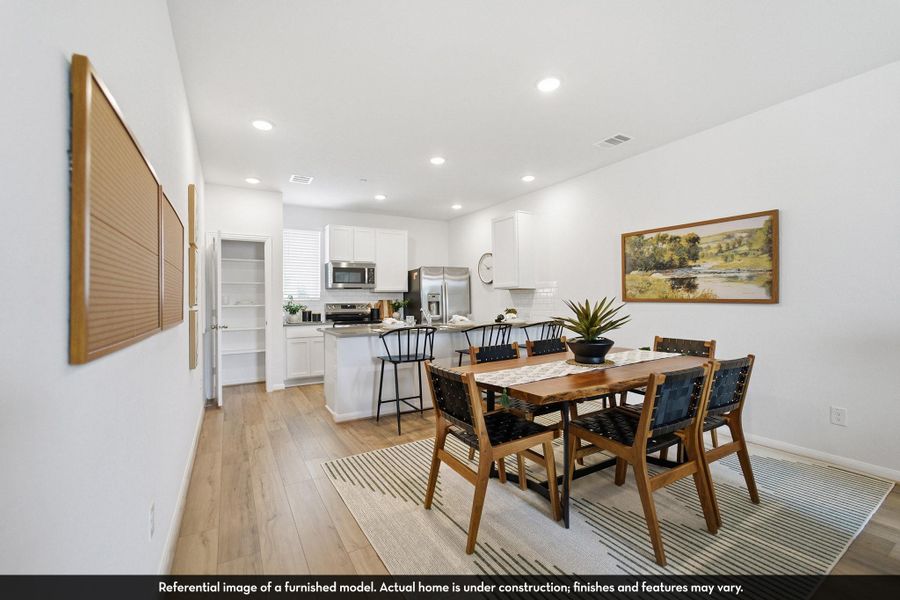 Furnished interior view inside a new home in Municipal Drive Townhomes, Leander (Image 7).