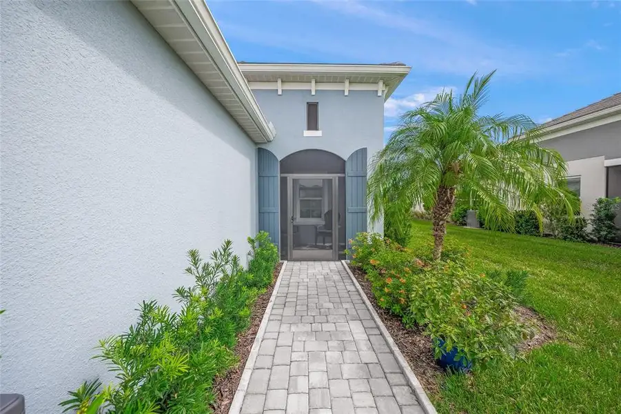 Exterior details and patio area of a home in , Sarasota (Image 3). Exterior details and patio area of a home in , Sarasota (Image 3).