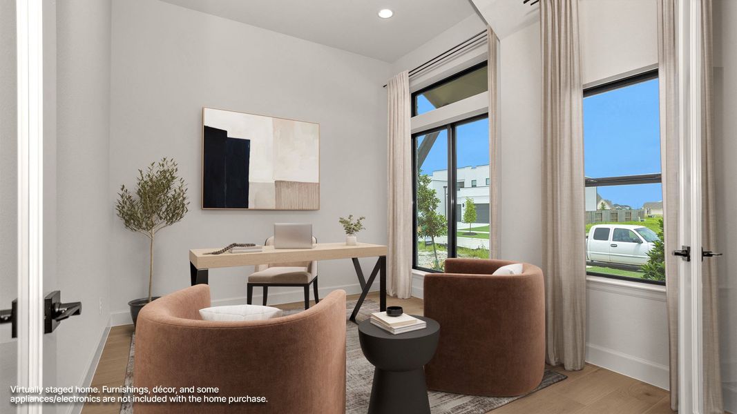 Furnished interior view inside a new home in Valencia, Manvel (Image 8).