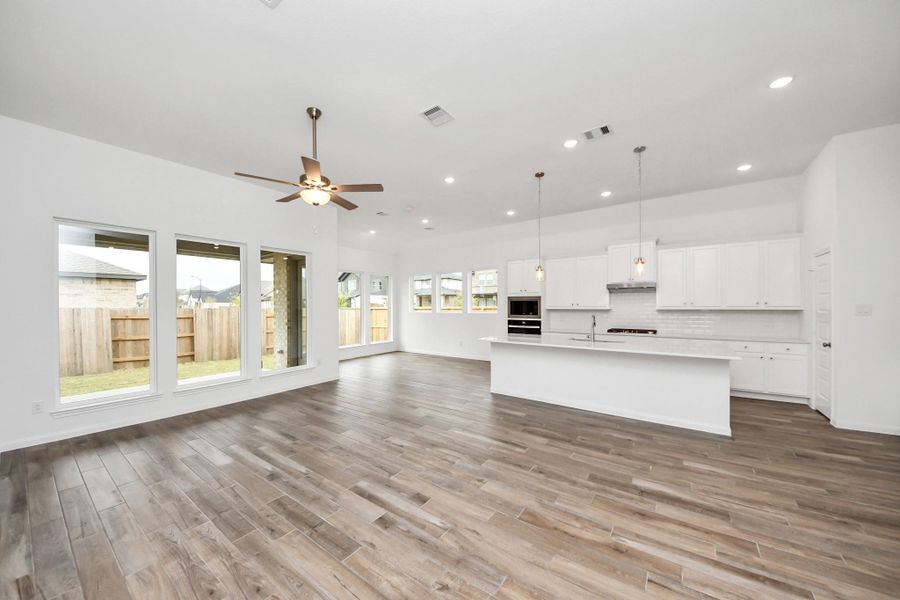 Furnished interior view inside a new home in 50' Traditional Homes at Elyson, Katy (Image 9). Furnished interior view inside a new home in 50' Traditional Homes at Elyson, Katy (Image 9).
