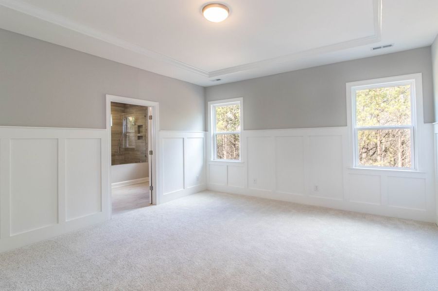 Representative unfurnished interior of a home built from the Pinehurst with 3rd Floor Retreat by Greybrook Homes in Edmunds Farm, Clover (Image 26).