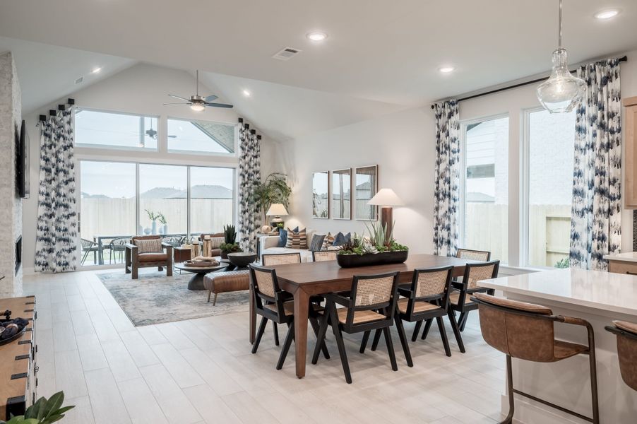 Representative furnished interior of a home built from the Falcon by Tri Pointe Homes in Tompkins Reserve, Katy (Image 78).