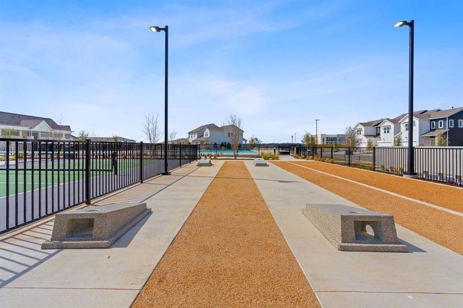 Amenity center yard games