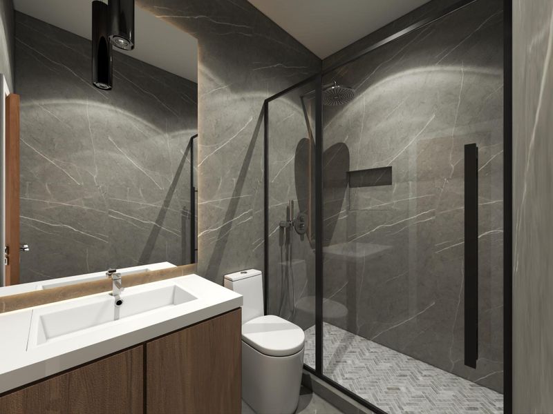 Furnished interior view inside a new home in , Houston (Image 12).