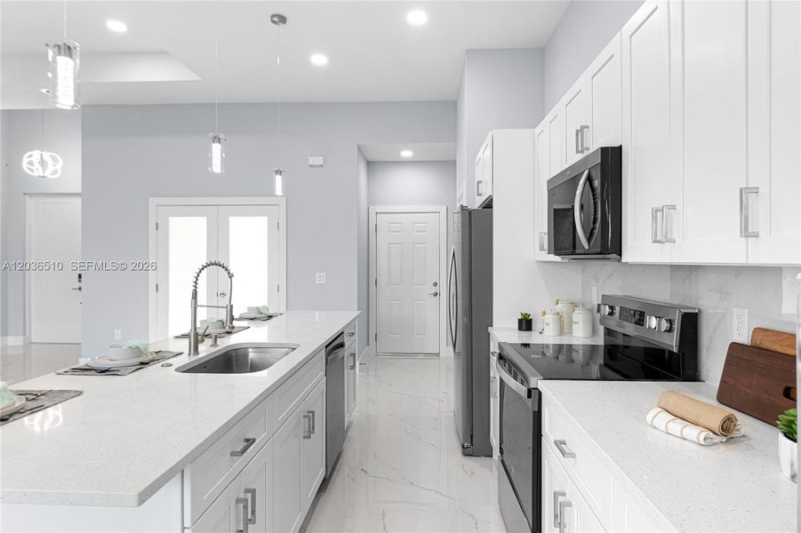 Furnished interior view inside a new home in , Lehigh Acres (Image 7).