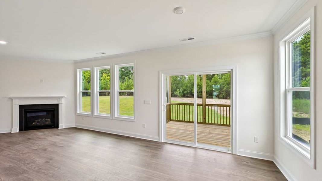 Representative unfurnished interior of a home built from the Summit by D.R. Horton in Kalas Falls, Wake Forest (Image 18).
