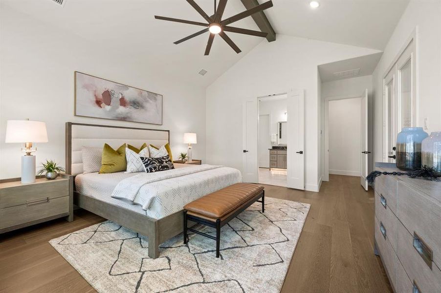 Furnished interior view inside a new home in The Resort on Eagle Mt. Lake, Fort Worth (Image 14).