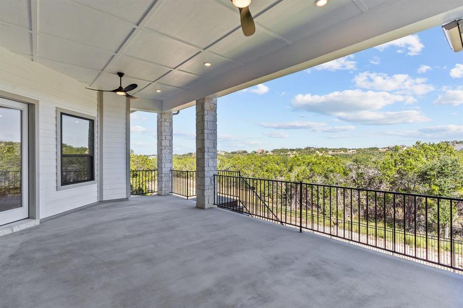 Covered Porch View