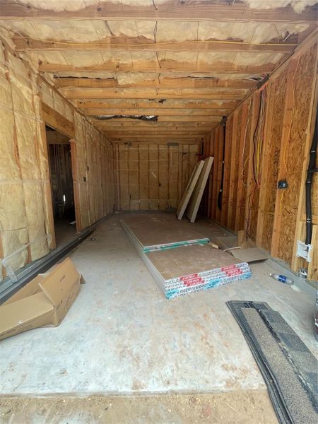 Oversized deep garage, perfect for additional storage.