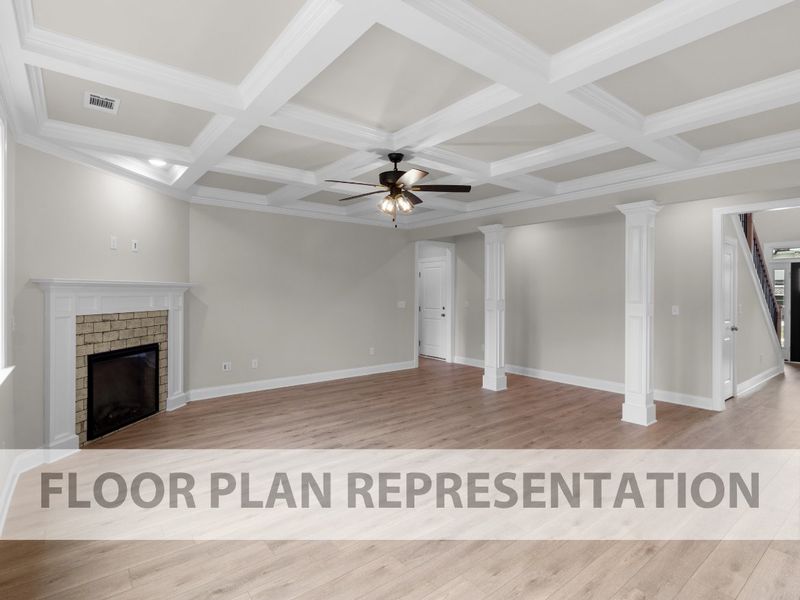 Living Room | Hemingway Plan by Ivey Homes