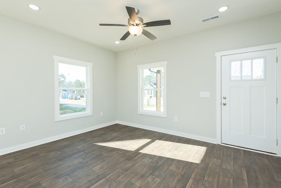 Representative unfurnished interior of a home built from the Marshall by Foundation Home Builders LLC in Pinnix Loop, Burlington (Image 13).