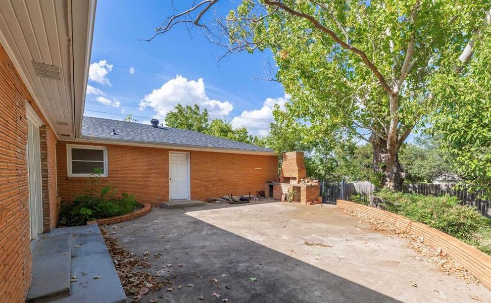 View of patio
