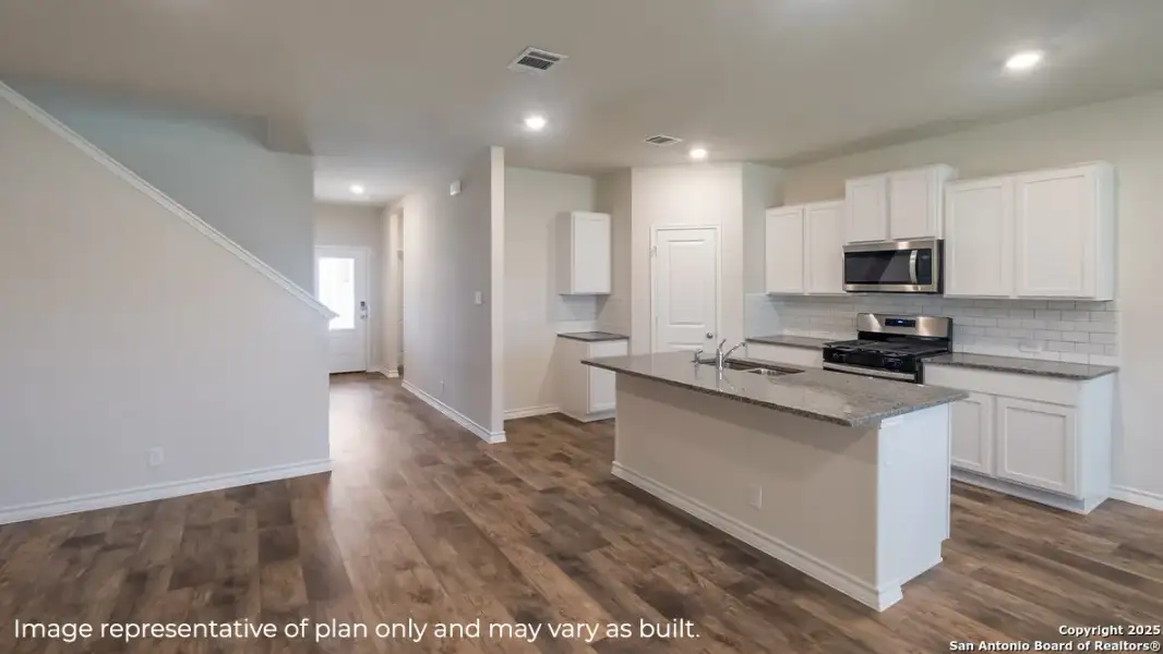 Furnished interior view inside a new home in Brookstone Creek, San Antonio (Image 8).