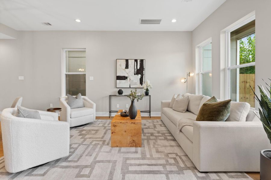 Furnished interior view inside a new home in , Houston (Image 33).