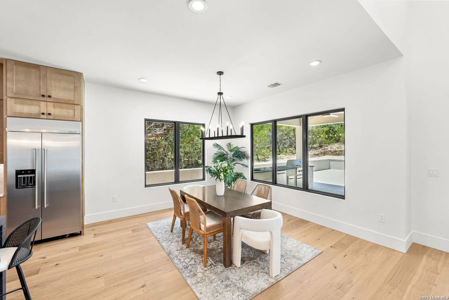 Furnished interior view inside a new home in , Boerne (Image 65).