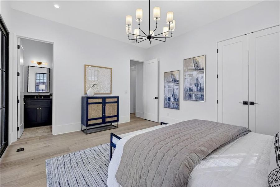 Furnished interior view inside a new home in , Atlanta (Image 11).