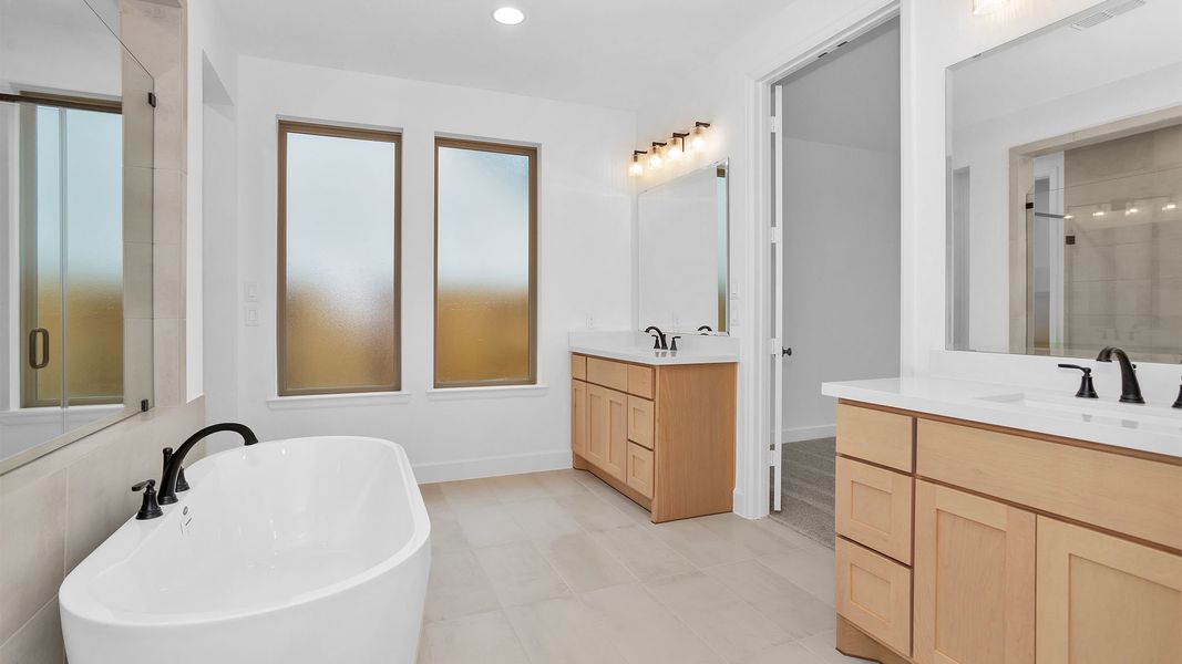 Furnished interior view inside a new home in Legacy Prairie at Katy Court, Katy (Image 4).