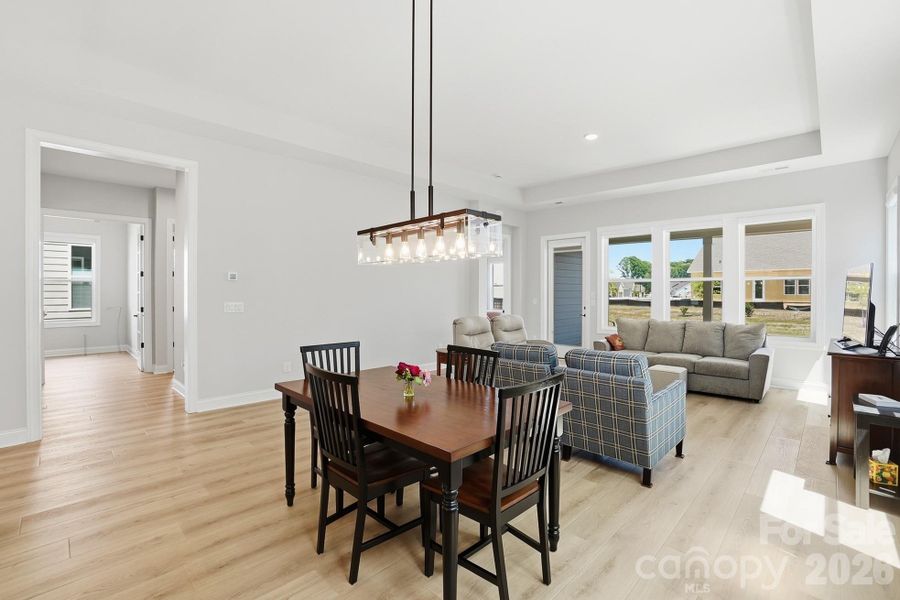 Dining area and great room