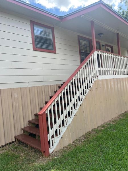front view & stairs front view & stairs