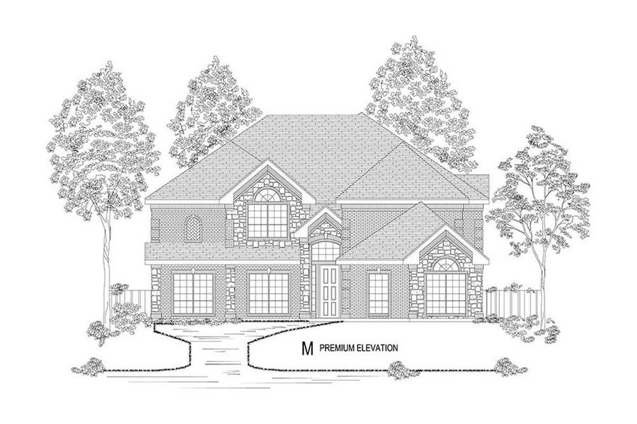 Representative rendering of the exterior for the Bellacrest FSW (w/Media) by First Texas Homes (Image 13). Representative rendering of the exterior for the Bellacrest FSW (w/Media) by First Texas Homes (Image 13).