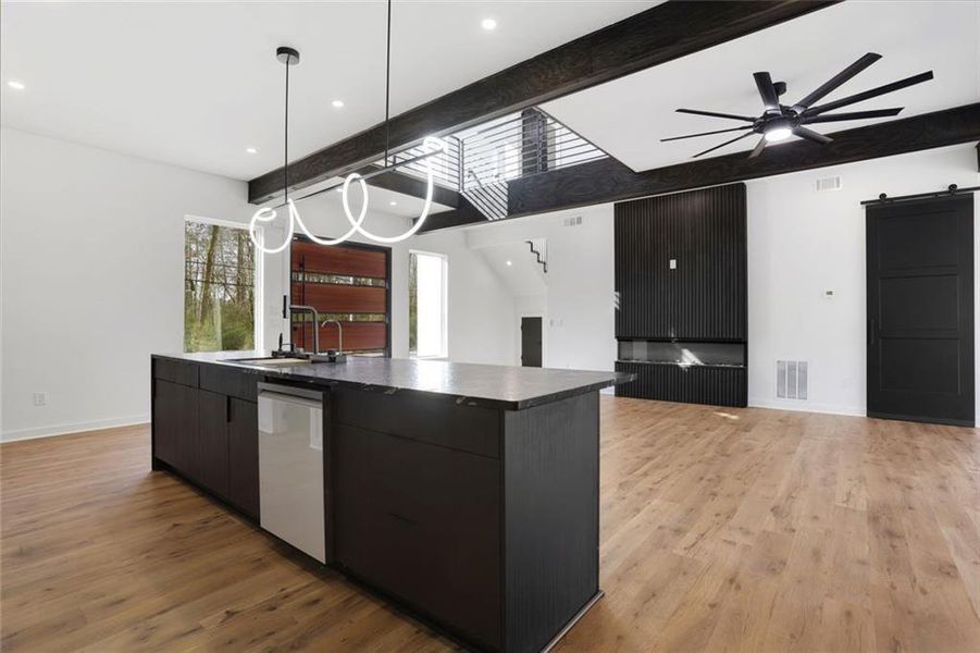 Furnished interior view inside a new home in , Atlanta (Image 8).