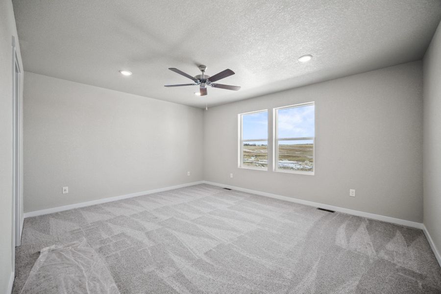 Representative unfurnished interior of a home built from the Currant by View Homes in The Glen, Colorado Springs (Image 20). Representative unfurnished interior of a home built from the Currant by View Homes in The Glen, Colorado Springs (Image 20).