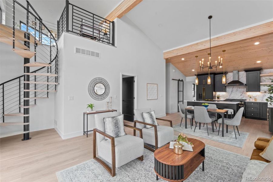 Furnished interior view inside a new home in , Bailey (Image 14).