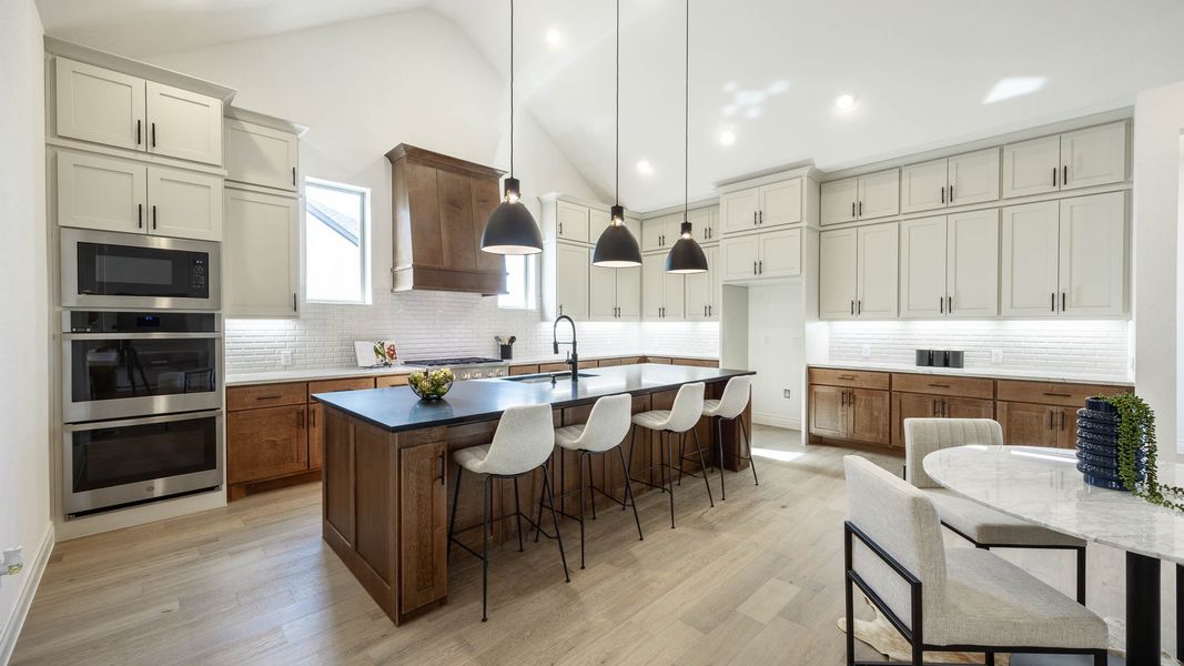 Furnished interior view inside a new home in Santa Rita Ranch 90', Liberty Hill (Image 4).