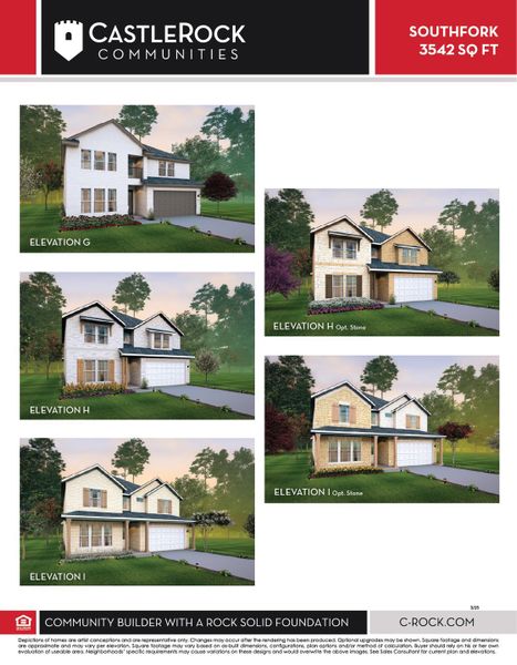 Representative exterior photo of a completed home built from the Southfork by CastleRock Communities in Arcadia Ridge, San Antonio, TX (Image 24). Representative exterior photo of a completed home built from the Southfork by CastleRock Communities in Arcadia Ridge, San Antonio, TX (Image 24).