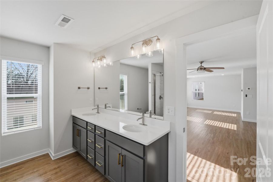 Furnished interior view inside a new home in , Charlotte (Image 11).