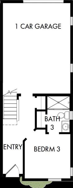 2D floor plan layout of this home in Central Living at Craig, Charlotte, NC (Image 2). 2D floor plan layout of this home in Central Living at Craig, Charlotte, NC (Image 2).
