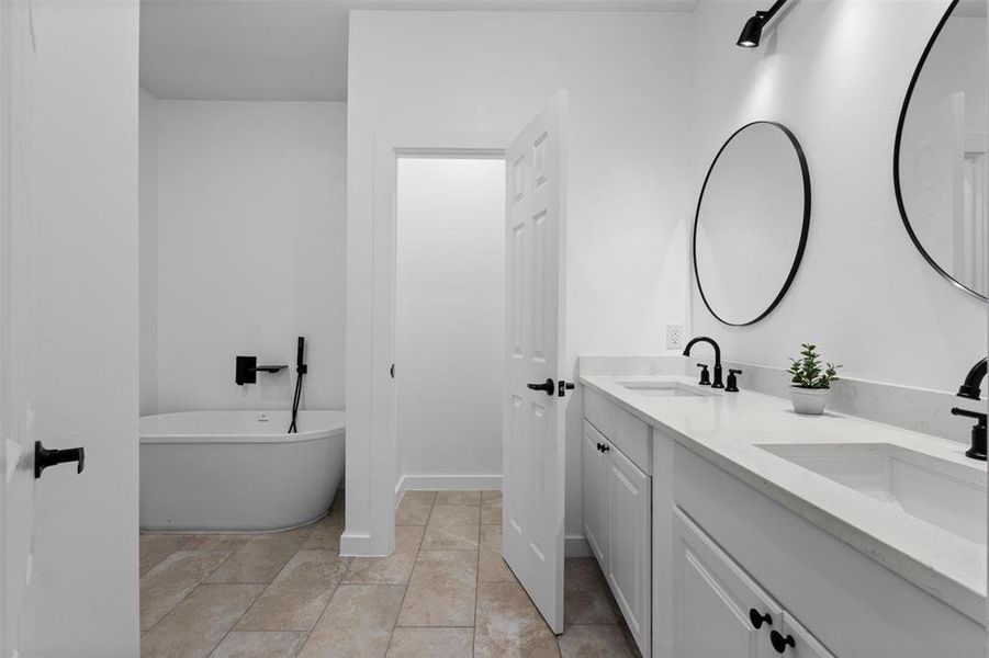 Furnished interior view inside a new home in , Dallas (Image 8). Furnished interior view inside a new home in , Dallas (Image 8).