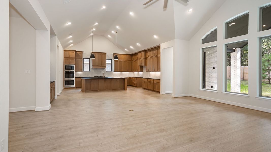 Furnished interior view inside a new home in The Woodlands Hills, Willis (Image 9).