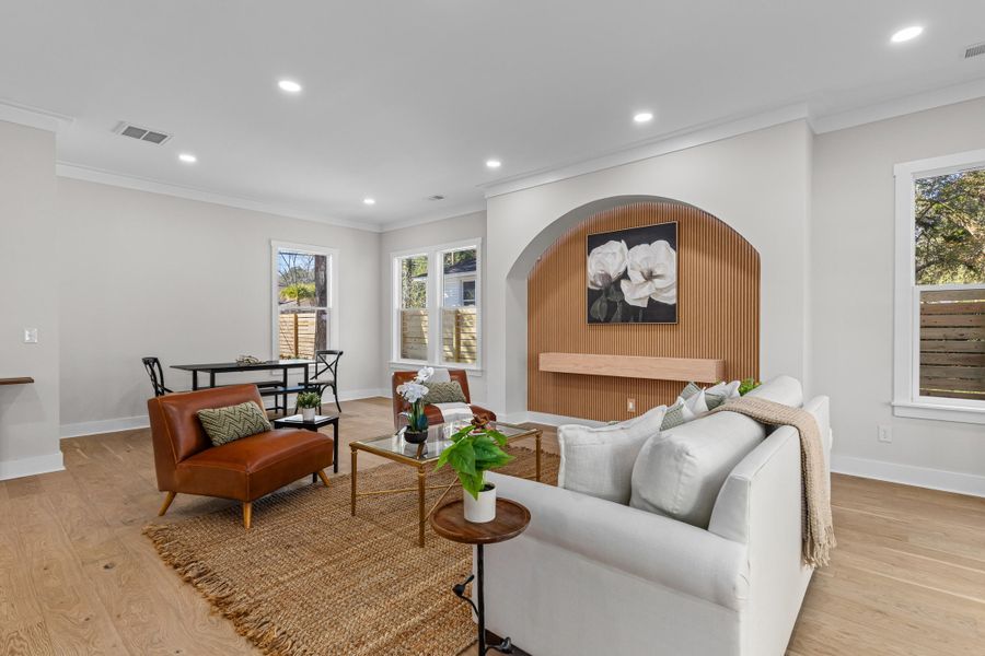Furnished interior view inside a new home in , Charleston (Image 9).